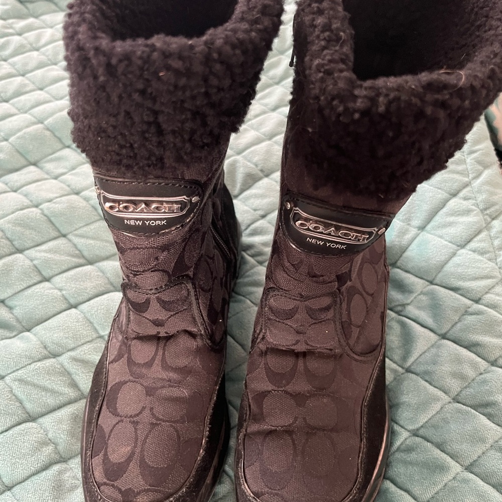 Coach Black Winter Boots for Women